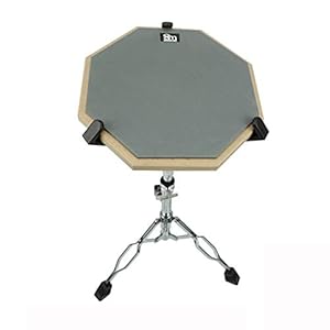 QLTY Domme Drum Set 12 Inches,domme Drum Pad Met Opvouwbare Stand, drum Practice Pad, rubber Drum Pad, Domme Drum…