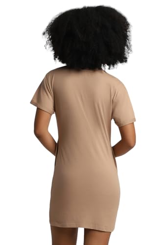 Image of Forever 21 Womens Solid T-Shirt Mini Dresses