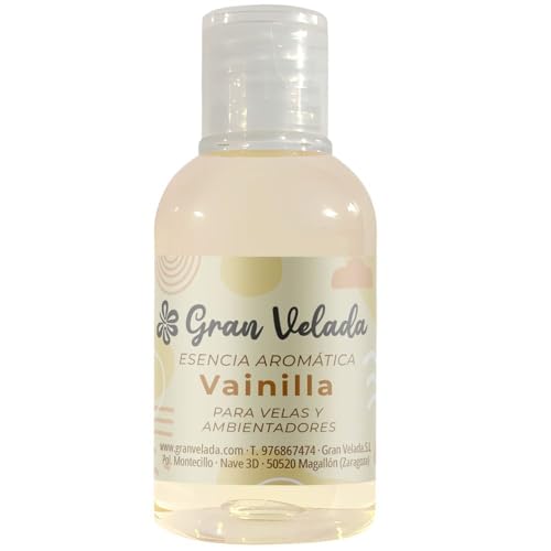 Gran Velada - Esencia de Vainilla Concentrada 1 L para Jabones, Velas, Cremas y más | Fragancia Intensa con Notas Dulces y Especiadas | Ideal para Perfumes, Ambientadores y Difusores