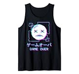 vaporwave aesthetic sad face japanese game over harajuku canotta