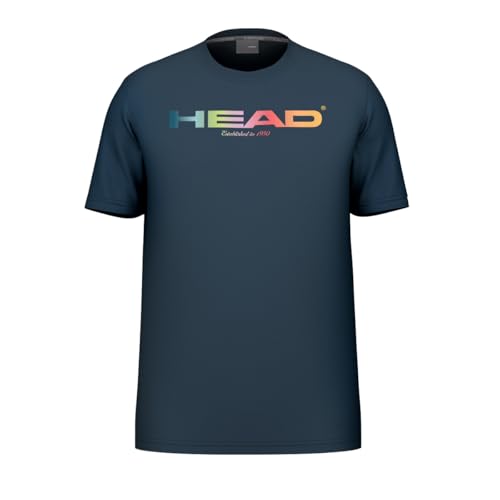 HEAD Unisex Kinder Rainbow Junior T-Shirt, Navy, 164 EU HEAD Unisex Kinder Rainbow Junior T-Shirt, Navy, 164 EU