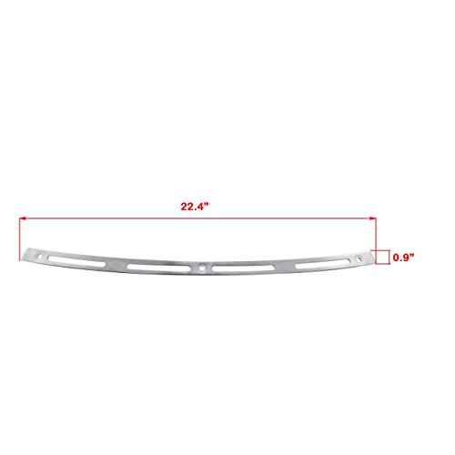 INNOGLOW Motorcycle Windshield Windscreen Trim Polished Stainless Steel Batwing Fairing Fits for 1996-2013 Harley Electra Street Glide Touring Bike