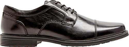 Rockport Taylor Waterproof Cap Toe - Shoes for Men - Leather Upper - Synthetic Outsole - Shock Absorbing Heel Black 9 M (D)2
