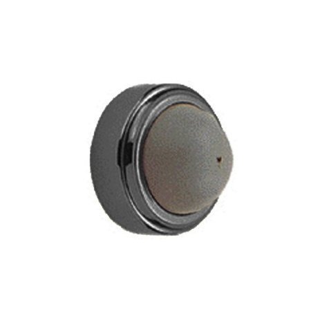 Baldwin 4252 1-3/4 Inch Diameter Convex Wall Mounted Flush Bumper, Satin Black