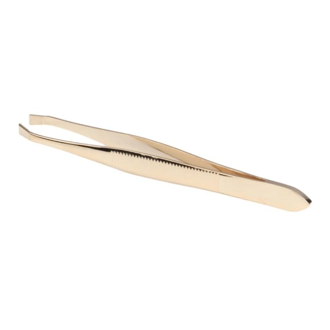 FOLELLO Slant Tip Tweezer Plucker for Eyebrows, Upper Lips & Small hairs (Golden), Precision Tweezers for Home and Professional Use, Unisex Hair Plucker, Tweezers for Women Facial Hair-image-17