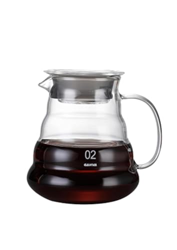Image of DOPPIO Glass Coffee Server 600ml for Pour over and Drip Coffee Maker - Premium Borosilicate Carafe with Heat Resistant Design