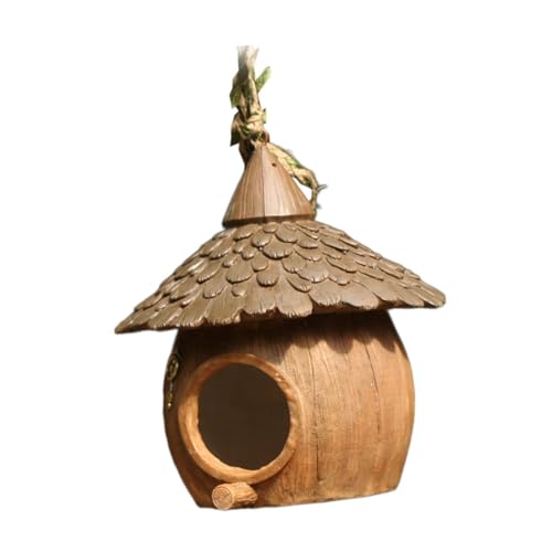 Nido de pájaro de resina para cría y decoración de jardín exterior