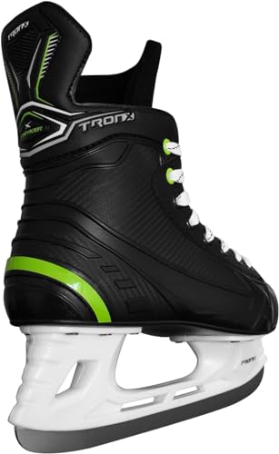 TronX Stryker 3.0 Senior Adult Men Women Junior Kids Ice Hockey Skates, New Model (Skate Size 1 (Shoe Size 2-2.5))
