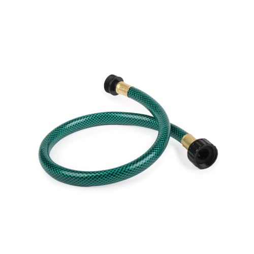 Leader Hose for Outdoor Garden Connection: 2FT 1/2' Short Hose with Male to Female Fittings Leakproof and No Kink for Faucet Extension Drip Irrigation