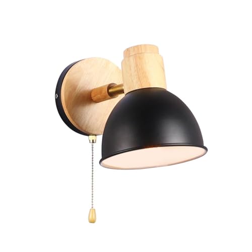 Aplique de pared negro con interruptor apaga la luz sin levantarte de la cama en tu dormitorio