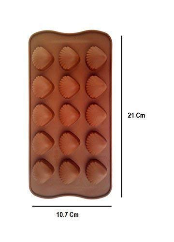 Image of Silicone Chocolate Mould| Cake Baking Mould | Bakeware Chocolate Moulds (SeaShell Moulds 1 Pack)