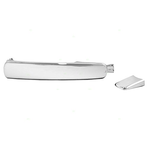 AutoandArt Brock Replacement for Passengers Exterior Chrome Door Handle w/o Keyhole Compatible with Front Right Compatible with 03-07 Murano 80640CA012