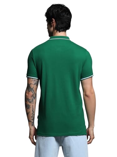 Image of Jack & Jones Men's Yellow Polo Collar Slim Fit T-Shirt