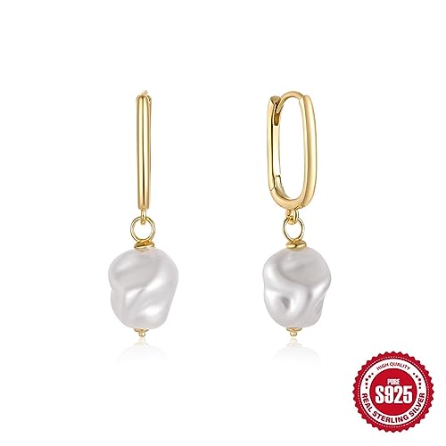 Pendientes de perlas plata 925 con acabado de alta joyería 5