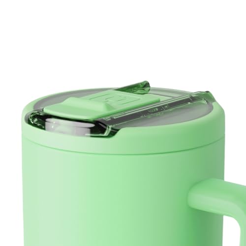 Image of BruMate Era Flip 40oz Tumbler with 100% Leakproof Covered Straw Lid | Hygienic Covered Straw | Insulated Stainless Steel Water Bottle with Handle | Cup Holder Friendly | BPA-Free (Kiwi)