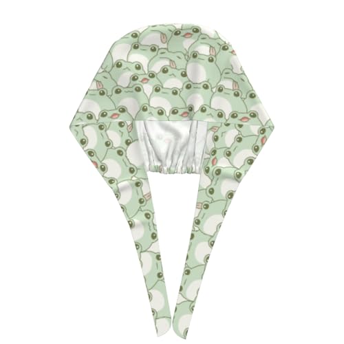 Image of Working Cap Scrub Cap with Sweatband Adjustable Unisex Women Tie Back Hat Nurse Surgical Caps