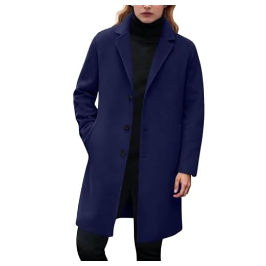 Manteau laine mi‑saison coupe‑vent