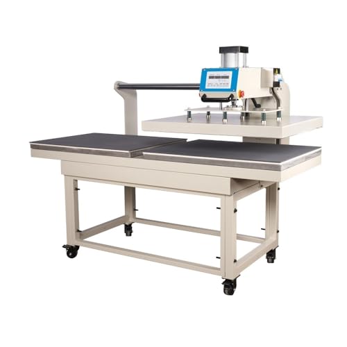Máquina de termofijado neumática profesional con doble platina y control digital miniatura 2
