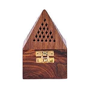 VDIX Wooden Handicrafts Handmade Incense Sticks Holder/Wooden Incense Box Ash Catcher Home Fragrance Stand Holder Agarbatti & Dhoop Dan Positive Energy Pooja Brown 3 inch (B09CPH51ZG) Amazon Price History, Amazon Price Tracker