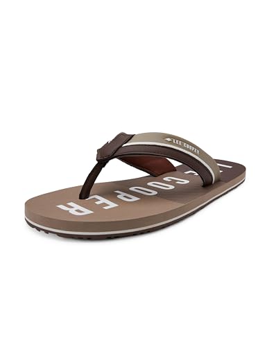 Image of Men's logo print flip-flops slippers
