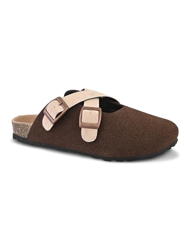 Image of Big Fox Men's Premium Closed-Toe Comfort Sandals with Adjustable Buckles | Cushioned Footbed | Casual