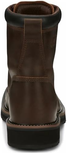 Justin Mens Stampede Sq Lace Tan Work Boots 14EE | Image 3