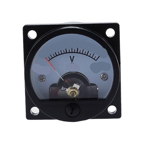Voltmètre rond SO-45 AC cadran noir 75V haute précision