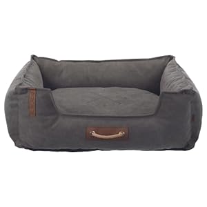 Trixie Robust Dog Bed BE Nordic Föhr, Square, 60 × 50 cm, Dark Grey – 37447