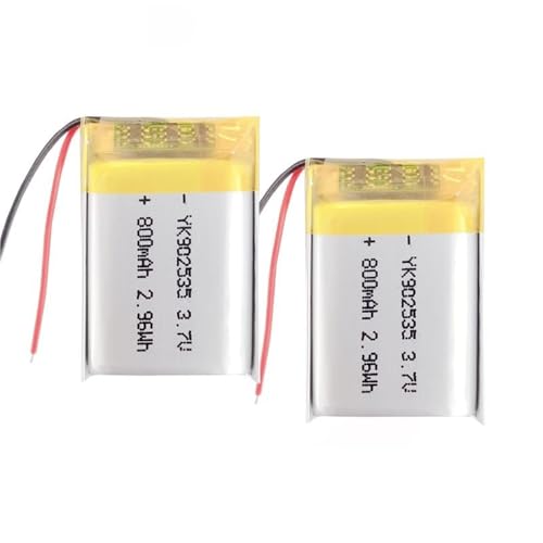 Batería 902535 3,7V 800mAh contra fallos de energía en grabadoras de voz portátiles
