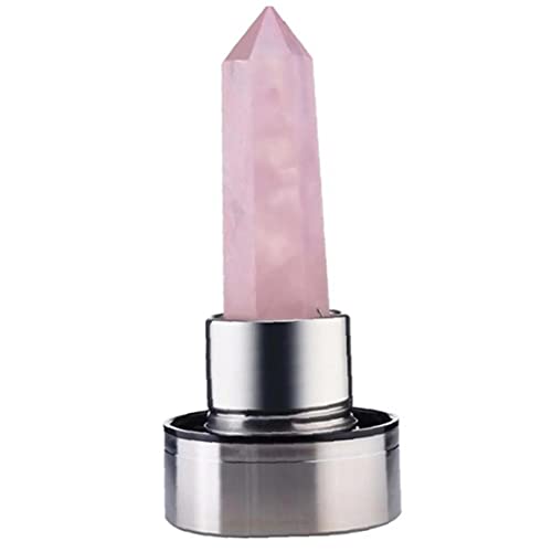 Bouteille en verre pierre naturelle eau potable cristal obélisque - 5