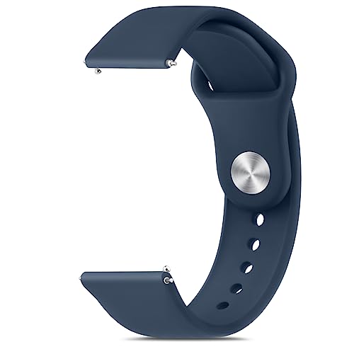 Image of Tobfit 22mm Watch Band Strap with Rust Free Button Compatible with Noise ColorFit Ultra /Ultra 2, Vision, Caliber, Pro 3 (Watch Not Included), Soft Smartwatch Straps for Men & Women