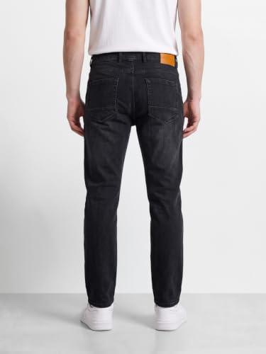 Image of THE INDIAN GARAGE CO Men Slim Fit Solid Mid-Rise Jeans