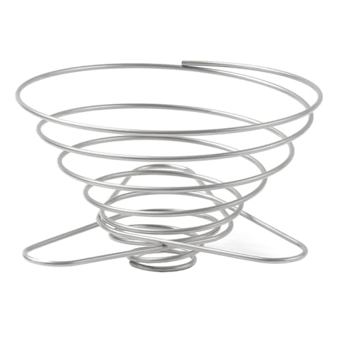 ABOOFAN Embudo de Café de Acero Inoxidable Reutilizable para Camping Filtro de Café Cónico Plegable Soporte Accesorio Portátil al Aire Libre Suministros de Precisión