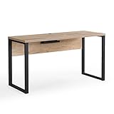 STABILITÄT - Holztische überzeugen durch Langlebigkeit und Widerstandsfähigkeit. Der Schreibtisch ist dank seines Kufengestells aus Metall besonders robust.