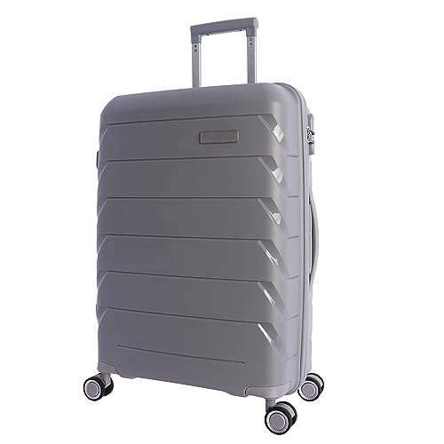 Valise moyenne Don Algodon en polypropylène gris de 65cm avec 4 roues 360