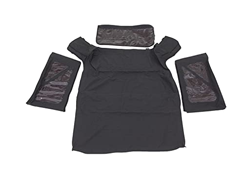 RAMPAGE PRODUCTS Rampage Factory Replacement Soft Top | Sail Cloth, Black Diamond Color with Tinted Windows | 919935 | Fits 2011 - 2018 Jeep Wrangler JK 2-Door by RAMPAGE PRODUCTS - Used condition - US$288.39