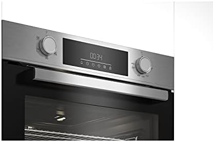Beko 66L Electric Built-in Single Oven with Steam Cleaning - Stainless Steel