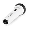 Fenton DM100W Dynamic Handheld Microphone with 3m XLR to 6.3mm Jack Cable, On/Off Switch, Cardioid Pattern for Vocals, Karaoke and PA Systems (White) #2
