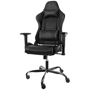 DELTACO Gaming stoel, zwart, rugleuning 80 cm GAM-096