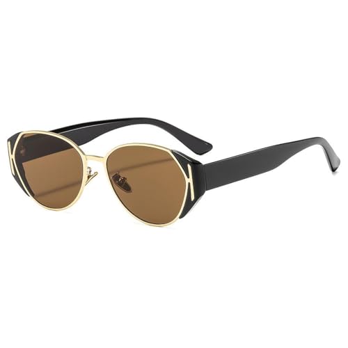 Lunettes de soleil ovales rétro anti-éblouissement avec filtres UV400