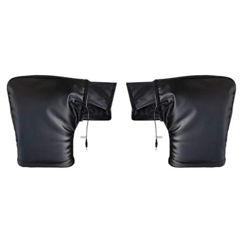 Manoplas térmicas para manillar de moto de nieve, resistentes al viento, guantes calentadores de ciclismo para clima frío, resistentes al viento, para scooters, ATV, bicicleta eléctrica