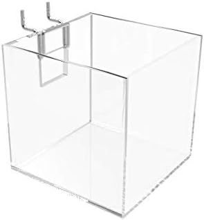 FixtureDisplays® Slatwall Clear Candy Bin acrílico plexiglás titular de la pluma lápiz regla 100800-2PK-NPF