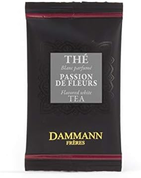 Dammann Passion de Fleurs - Té blanco con rosas, albaricoque y maracuyá, 24 bolsitas - Dammann Frères