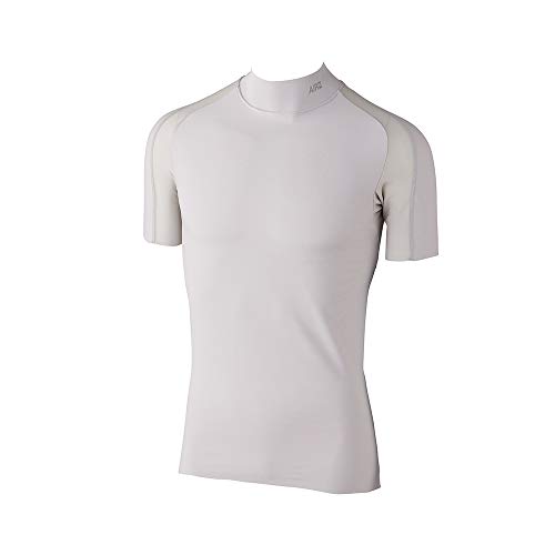 [ボディワイルド] Tシャツ 半袖 AIRZ エアーズ カットオフ 切りっぱなし アウターにひびきにくい スポーツに UVカット 吸汗ドライ 前閉じ BWZ013A メンズ ライトグレー L