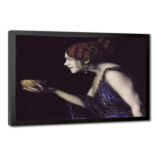Toile Franz Von Stuck Tilla Durieux As Circe cadre haut de gamme suspendu
