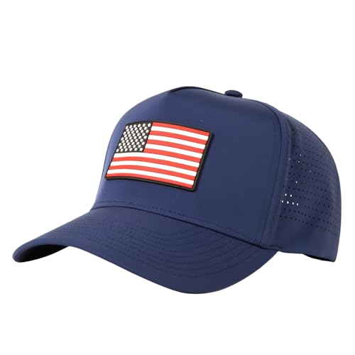 Image of TOP-EX Performance Baseball Hat for Men Water Resistant Golf Cap Running Cooling Snapback Laser Perforated