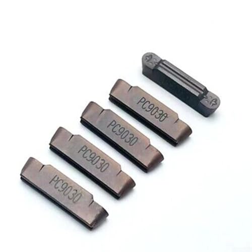MRMN400-M PC9030 Carbide CNC Grooving Inserts 10-Pack R2mm for MGEHR Tool Holders, High-Precision Metal Cutting Tips for Stainless Steel and Industrial Machining
