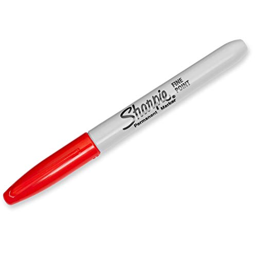 Sharpie Permanent Markers | Fine Point | Red | 12 Count #TOP1