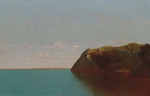 Affiche Toile Newport Rocks de Frederick Kensett 60x90cm pour décoration murale de salon