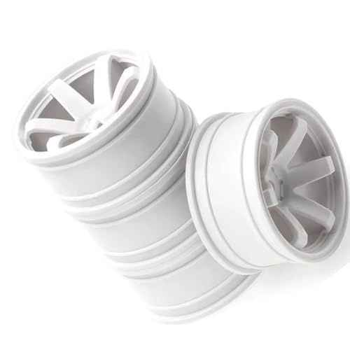 RC�J�[�̃A�b�v�O���[�h For Sakura For Traxxas For RedCat 1/10 Rc �J�[�I�����[�h�h���t�g���[�V���O�J�[�p�v���X�`�b�N�z�C�[�������z�C�[���n�uTE37 4��52�~�����[�g��(White)